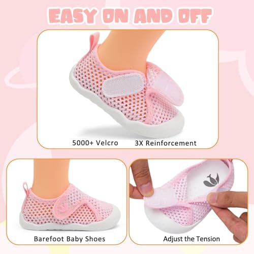 JOINFREE Baby Wide First Walking Shoes Boys Girls Barefoot Shoes Quick-Dry Kids Water Socks For Beach Swim Pool