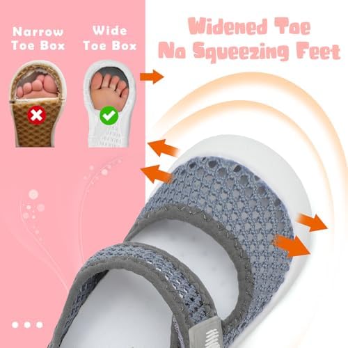 JOINFREE Girls Boys Summer Sandals Infant Shoes Lightiwehgt Barefoot Sneakers Toddlers Breathable Sandals Sneakers Water Shoes