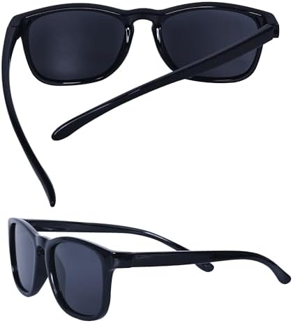 JoXiGo Sunglasses Kids Boys Girls Age 3-12 Polarized UV 400 Protection + Glasses Pouch + Eyewear Grip