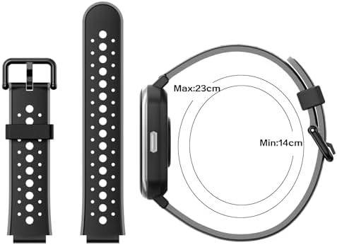 JOYELE Sport Watch Band Compatible H79 Watch For Boys Girls Soft Silicone Replacement Sport Strap Wristband Kids Watch (Grey)