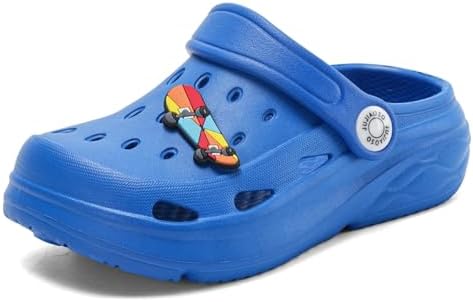 JUJIAOSO Kid's Unsiex Garden Shoes Slip On Sandals Cute Cartoon Slides Clogs