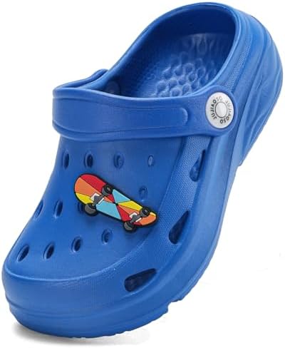JUJIAOSO Kid's Unsiex Garden Shoes Slip on Sandals Cute Cartoon Slides Clogs