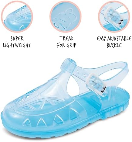 JUJU Factory Warehouse Kids Jelly Sandals Toddler Waterproof Summer Jelly Beach Walking Shoes For Kids