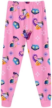 K-KPop D-Demon H-Hunters Pjs Set 2 Pieces H-Huntrix Huntr/X Printed Outfit Kids Pyjamas 2 Pieces Tracksuit Set Merch Clothes Long Sleeve Pjs Music Party Nighties Cartoon Sleepwear For Girls Boys