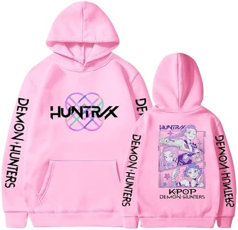 K_pop D-Demon H-Hunters Hoodies Girls Sweatshirt Pullover Huntrix Huntr/X Hip Hop Fashion Long Sleeve Hooded Sweatshirt For Kids Girls Boys