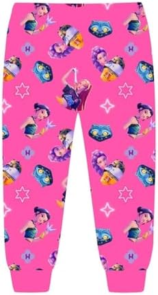 K-Pop D-Demon H-Hunters Pjs Set 2 Pieces H-Huntrix Huntr/X Printed Outfit Kids Pyjamas 2 Pieces Outfit Tracksuit Set Merch Clothes Long Sleeve Music Party Nighties For Boys Girls