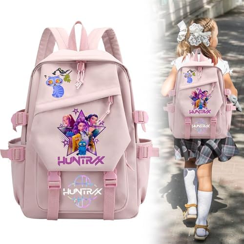 K_Pop D_Demons H_Hunters Backpack Multi-Pocket Nylon Travel Daypack Anime College Rucksack Cosplay Backpack