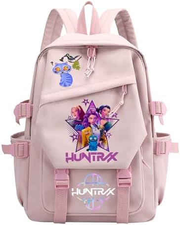 K_Pop D_Demons H_Hunters Backpack Multi-Pocket Nylon Travel Daypack Anime College Rucksack Cosplay Backpack