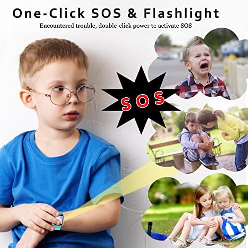 Kaacly Kids Smart Watch Phone Smart Watch For Kids Boys And Girls With Call SOS Games Music Video Camera Alarm Flashlight Birthday Gifts For Kids