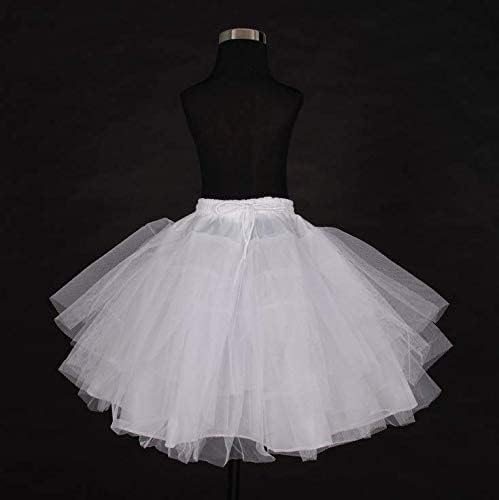 KAIAIWLUO Tutu Skirts White Girls Petticoat Kids Skirts & Skorts Petticoat Underskirt Half Slip Petticoat For Child Kids Girl Size 3-8 Years