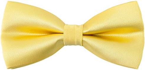 Kajeer Kids Boys Silk Bow Ties - Adjustable Pre-tied Solid Bowties for Girls Baby Toddler Birthday Wedding Party Photo