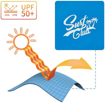 KAKU NANU 3 Pcs Boys Swimming Costume Swim Shorts Top Hat 5-14 Years Toddler Swimsuit Short Sleeve Rash Guard Tshirt