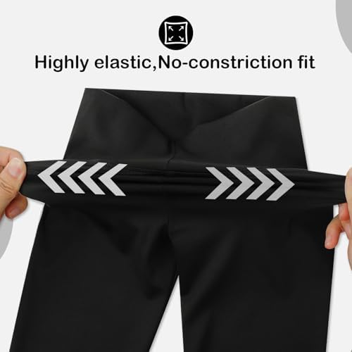 KAKU NANU 3pc Girls Shorts Cycling 5-13 Years Knee Length Under Dress Shorts Leggings Dance School P.E Gym Summer Black Grey Blue Pink