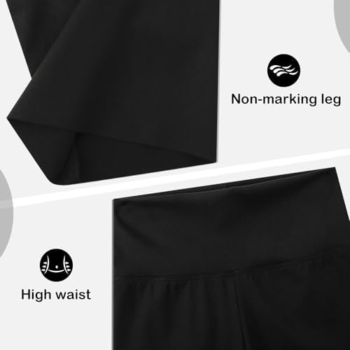 KAKU NANU 3pc Girls Shorts Cycling 5-13 Years Knee Length Under Dress Shorts Leggings Dance School P.E Gym Summer Black Grey Blue Pink