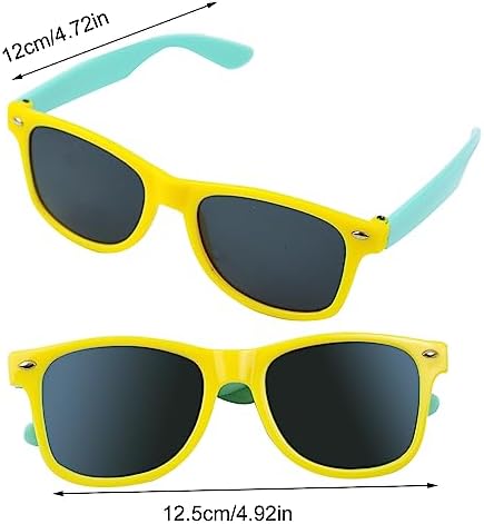 Karjiaja 3 Pairs Kids Polarized Sunglasses Children's Flexible Toddler Sunglasses With UV Protection Color Frame For Boys & Girls Age 3-10