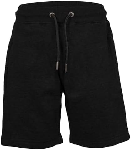 Keanu 3 Pack Boys Regular Fit Fleece Shorts With Zip Pockets Elastic Waistband And Drawstring – Sizes 5-14 Years - Black And Dark Assorted Colours