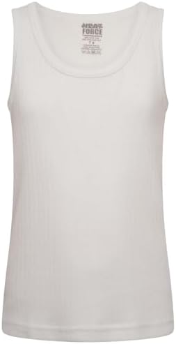Keanu Heatforce Kids Thermal Vests - Pack Of 5 - Winter Warm 0.45 TOG Brushed Underwear - Ages 3-15 Years
