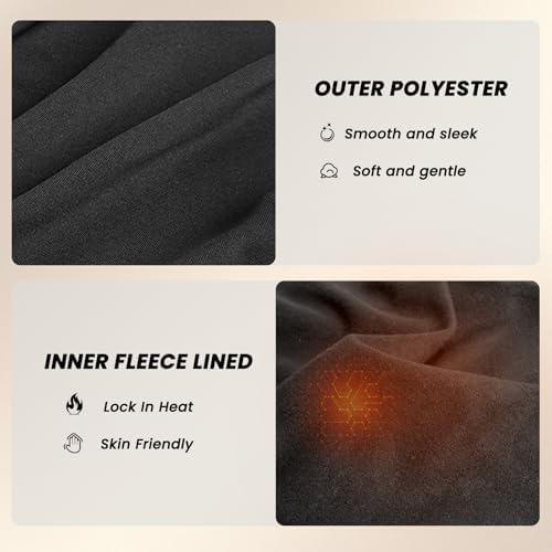 Kelvindra Base Layer Kids - Fleece Lined Skins For Boys Athletic Warm Football Skins Suit For 4~13 Age Long Sleeve Top & Bottom Kids Thermal Base Layer Set For Ski Running And Daily Life