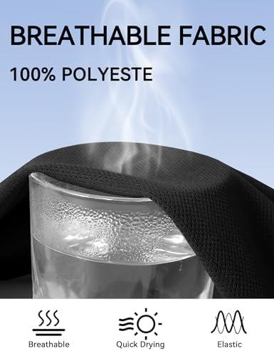 KEREDA Boys Shorts Breathable Kids Sports PE School Short Quick Dry Activewear With Pockets Drawstring For Children Football Cycling Running Training Gym 7-13 Years Black Navy