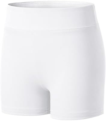 KEREDA Girls Cycling Shorts Stretchy Dance PE Short Breathable Under Dress for Kids School Athletic Gymnastics Yoga Bike Riding Black White5-12 Years