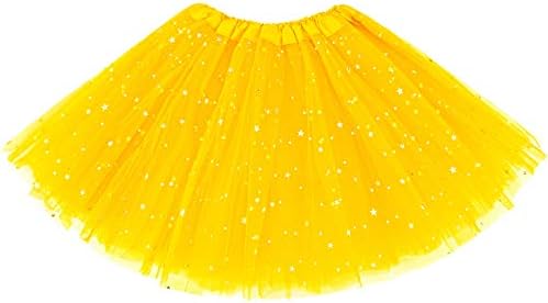 KEREDA Girls Tutu Skirts Sparkle Sequin Dresses 3 Layers Dance Toddler Baby Tulle Star Costume for Girls 2-8 Years