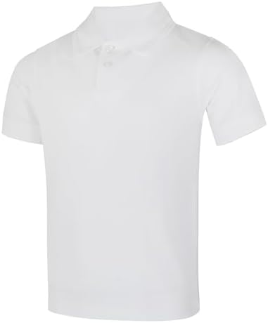 KHIM Unisex Polo Short Sleeve Polycotton Boys Girls School Uniform Plain Half Sleeve Shirts Sports Wear Indoor Outdoor