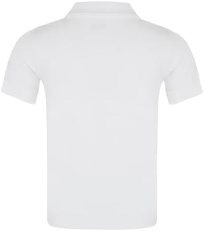 KHIM Unisex Polo Short Sleeve Polycotton Boys Girls School Uniform Plain Half Sleeve Shirts Sports Wear Indoor Outdoor