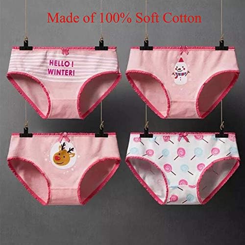 Kidear Toddler Soft Cotton Underwear Baby Panties Kids Girls' 12-Pack Briefs Knickers Age 2-12 Years