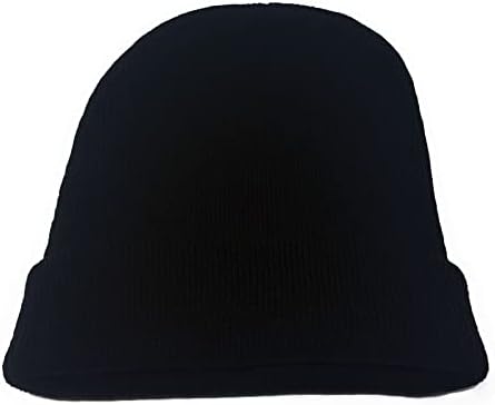 Kids Beanie Hat - Unisex Slouch Winter Woolly Turn Up Knitted