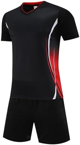 Kids Boys Football Kit Children Soccer Jersery Set Gym Shorts and T-shirt Sets Sports Outfit for kids Age 5-13 Years