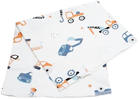 Kids Boys Girls Cotton Multi Use Neck Warmer Scarf Hat Bandana (Tractor White)