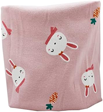 Kids Boys Girls Cotton Multi Use Neck Warmer Scarf Hat Bandana - Happy Bunny Pink