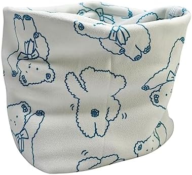 Kids Boys Girls Cotton Multi Use Neck Warmer Scarf Hat Bandana - White Bear
