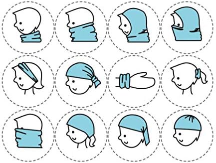 Kids Boys Girls Cotton Multi Use Neck Warmer Scarf Hat Bandana (Dinosaur Blue Green)