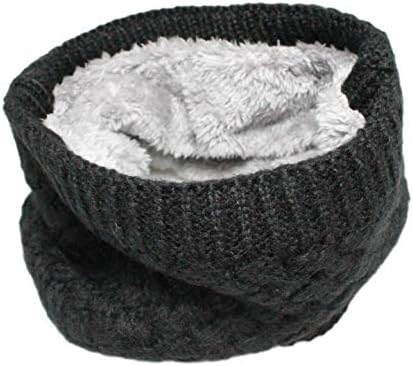 Kids Boys Girls Winter Fleece Lined Infinity Loop Scarf Neck Warmer