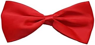 Kids Boys Pre-Tied Satin Bow Tie Plain Bow Tie for Wedding Party Adjustable Formal bow tie-Elastic band