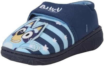 Kids Boys Slippers Bluey Bingo 3D Ears Officially Licensed Slipper Soft Warm Cozy Shoes Slip On Slipper Warm Fleece Comfortable Indoor Footwear Anti Slip Dot Grip Sole House Lounge Shoes Slipper