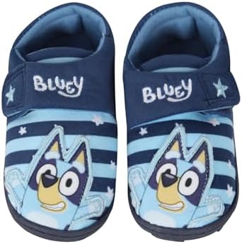 Kids Boys Slippers Bluey Bingo 3D Ears Officially Licensed Slipper Soft Warm Cozy Shoes Slip On Slipper Warm Fleece Comfortable Indoor Footwear Anti Slip Dot Grip Sole House Lounge Shoes Slipper