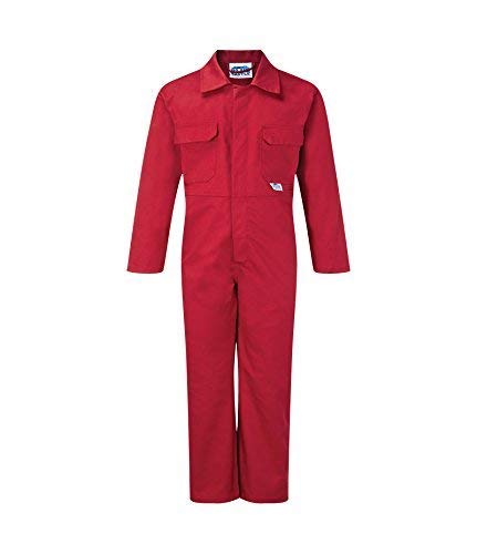 Kids Children Boiler Suit Overalls Customise Personalise Trainee Car Mechanic In Red Or Blue