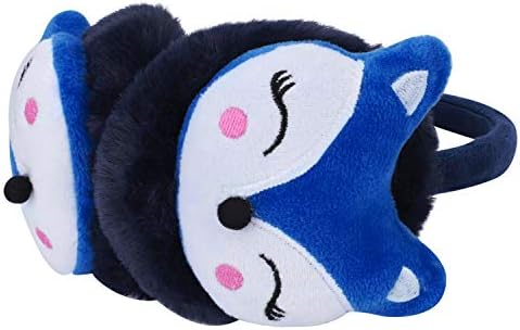 Kids Cute Fox EarMuffs Boys Girls Cartoon Ear Warmer Plush Furry Ear Hamburg Windproof Headband Fashion Adjustable Christmas Birthday Gifts For Child