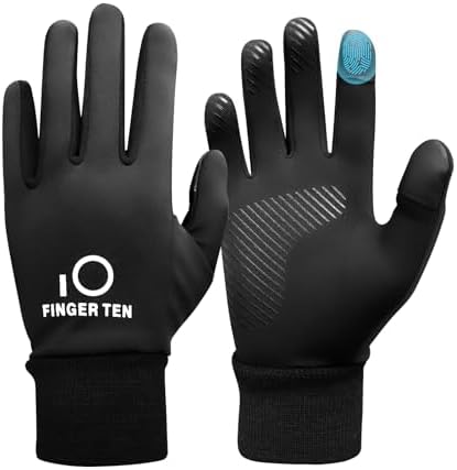 Kids Cycling Gloves Winter Full Finger Warm Touchscreen Running Boys Girls Glove Grip Liner Thermal For Gardening School Sport Outdoor Windproof Waterproof Aged 5-12
