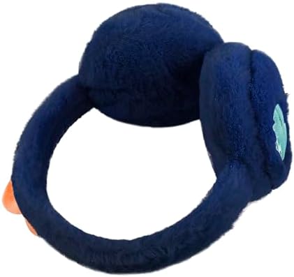 Kids Ear Muffs Cute Fluffy Plush Ear Muffs Foldable Winter Warm Earmuffs Girls Boys Adjustable Ear Warmers Cycling Skiing Thermal Ear Protectors Faux Fur Windproof Cold Weather Headwear Ear Covers