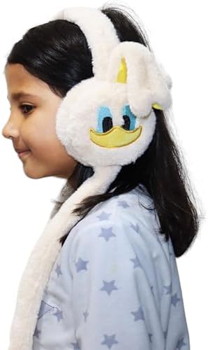 Kids Ear Muffs Plush Cute Little Duck Earmuffs Duck Voice Boys And Girls Funny Plush Ear Moving Novelty Paws Pressing Winter Ear Warmer