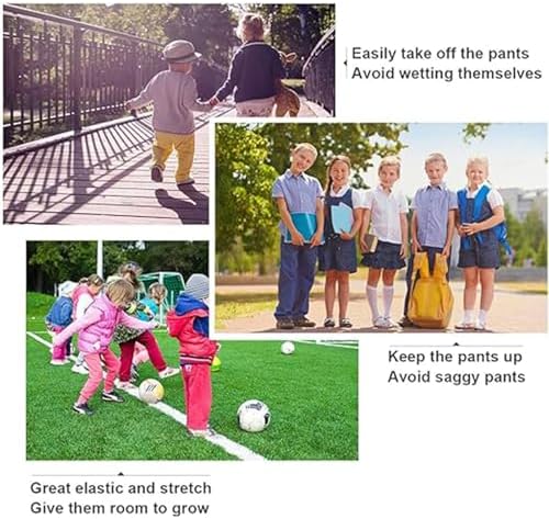 Kids Elastic Belts No Buckle Stretch Belt For Boys And Girls Invisible Adjustable Elastic Buckle Free Belt For Jeans Pants