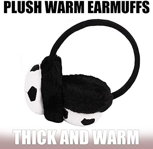 Kids Furry Winter Earmuffs Cute Fox Plush Faux Fur Earmuffs Girls Boys Soft Warm Fleece Cushioned Ear Warmers Earflaps Ears Protector Children Warm Ear Covers Xmas Gift Winter Birthday Gift