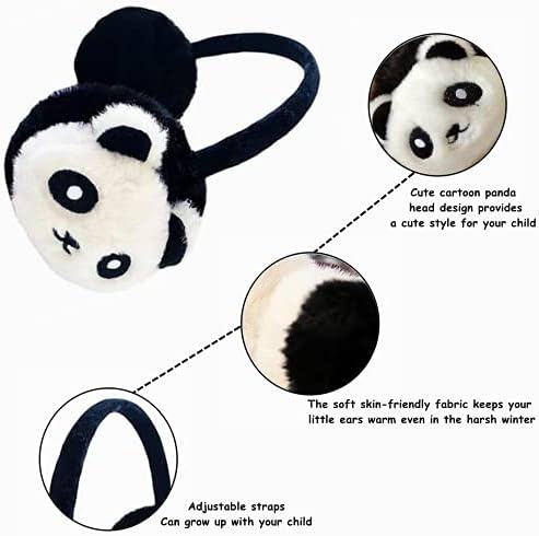 Kids Furry Winter Earmuffs Cute Fox Plush Warmer Windproof Outdoor Ear Protector Earflap Cartoon Soft & Warm Ear Muffs For Boys Girls Baby Toddlers Cold Weather