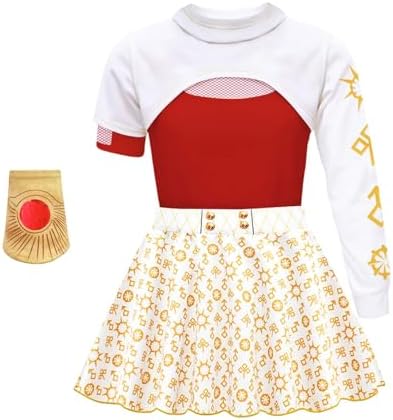 Kids Girls Zombies Character Outfits Party Costume 4-14 Years