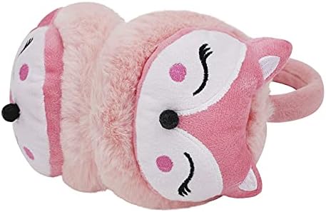 Kids Lovely Cartoon Animal Reindeer Fox Earmuff Ear Cover Soft Velvet Cute Ear Warmer Wrap Adjustable For Children Girls Boys Age 3-10 Years Old