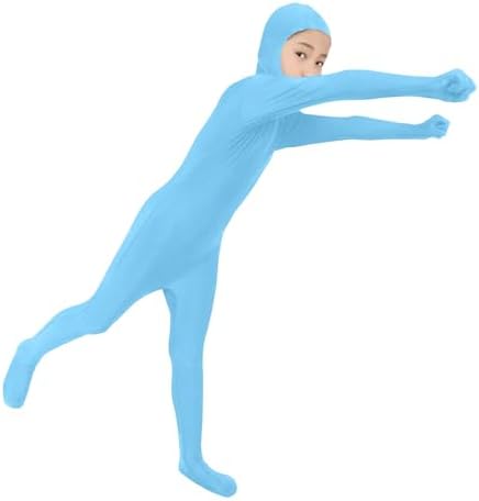 Kids Open Face Spandex Halloween Bodysuits Unisex Stretch Plain Unitard Child Cute Festival Body Suit Orange Halloween Onesie For DIY Party Outfit Funny Fancy Dress For Boy Girl