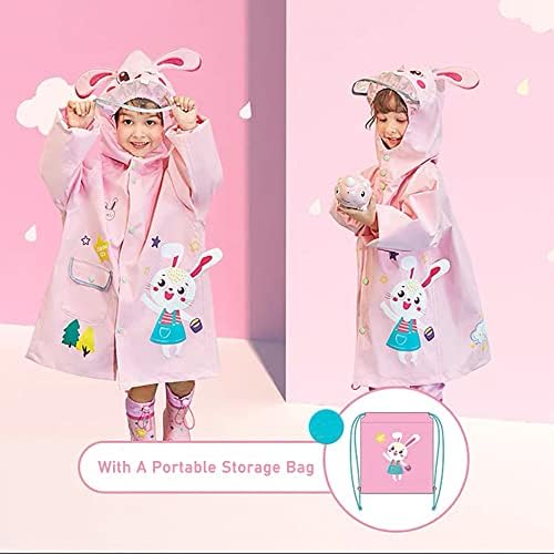Kids Raincoat Boys Girls Toddler Rain Poncho Waterpoof Rain Jacket Children Cartoon Rainwear 2-8 Years